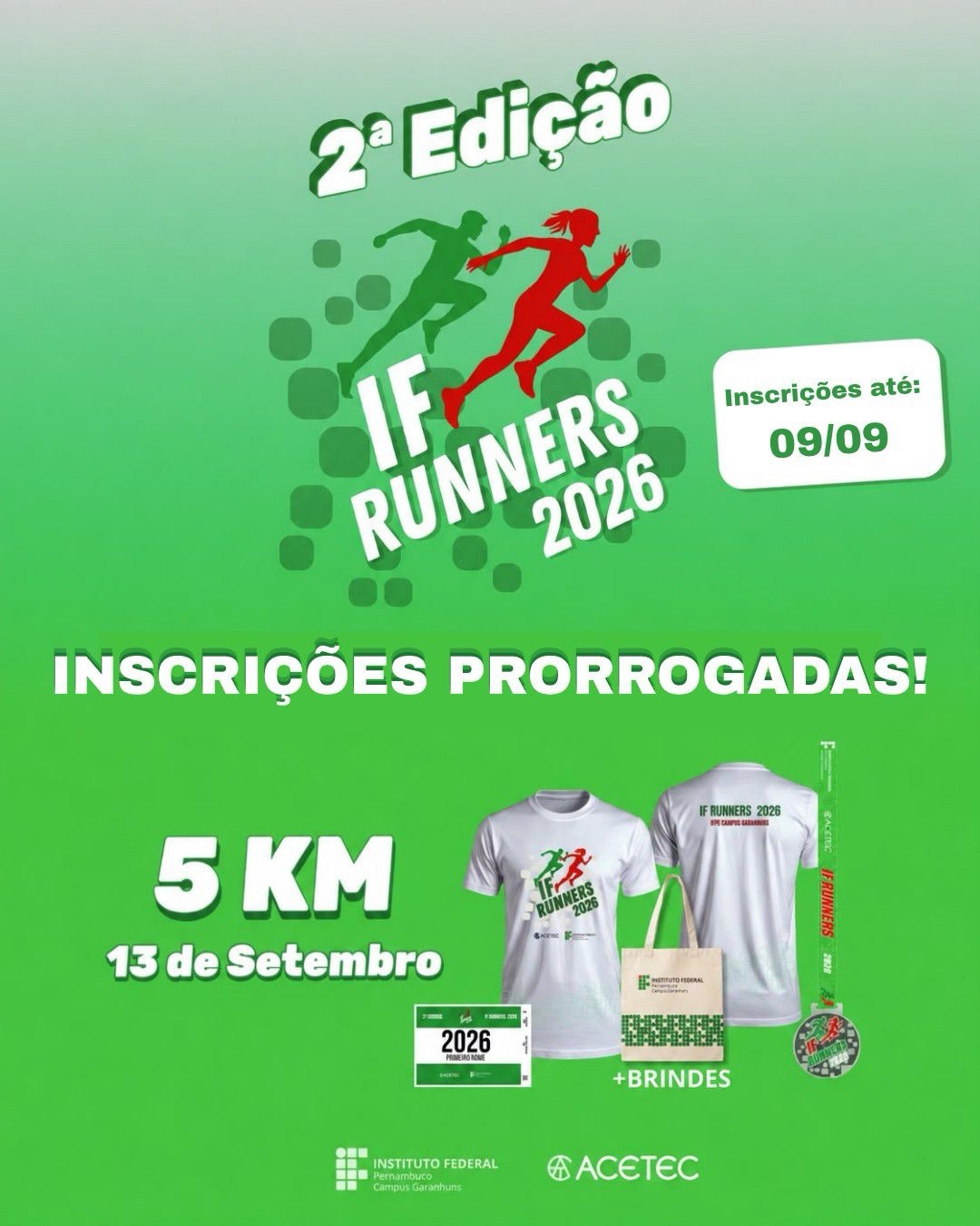 Garanhuns entra no ritmo da corrida: 2ª IF Runners acontece em 13 de setembro