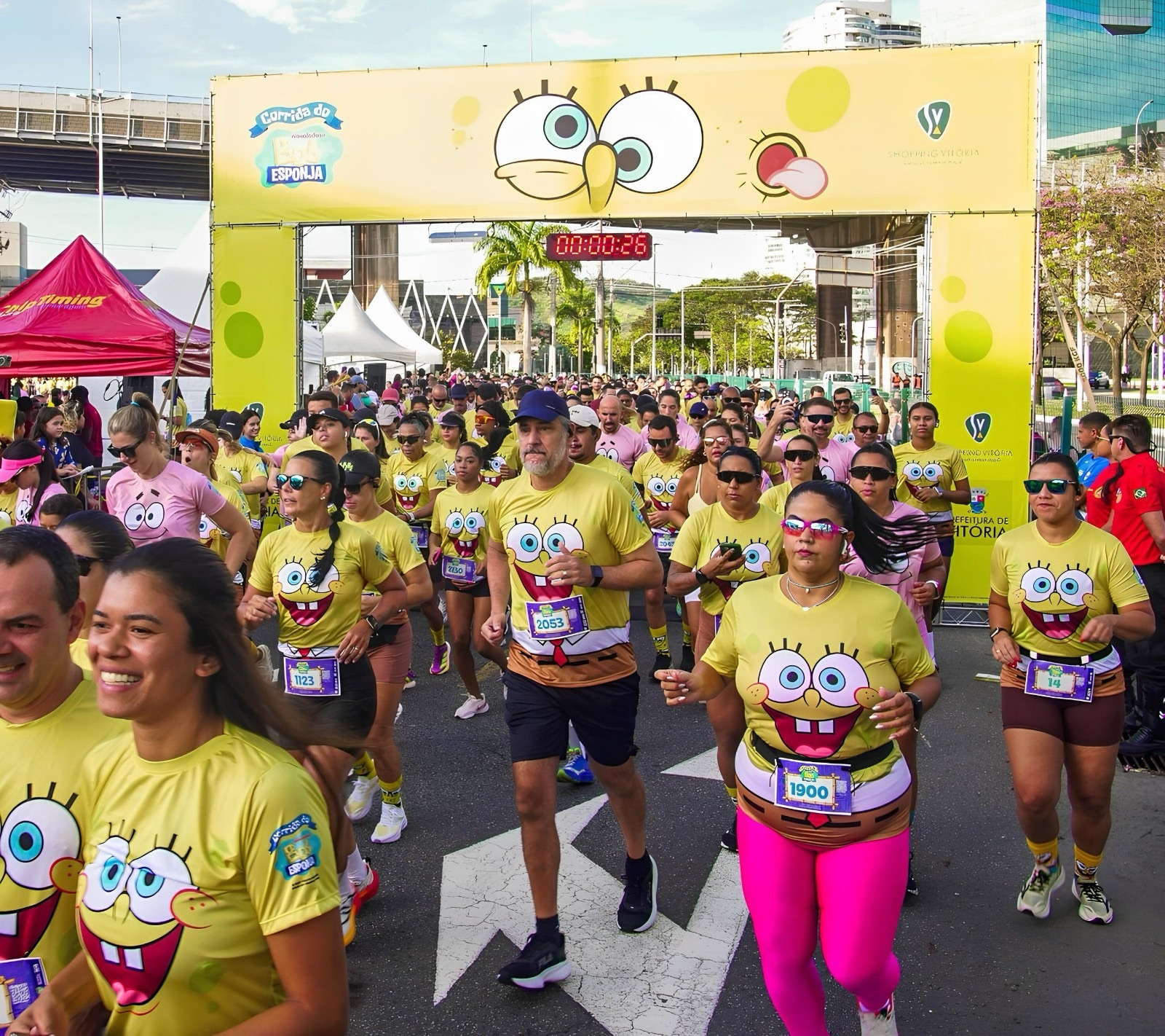Corrida do Bob Esponja estreia em Pernambuco com largada no Shopping Guararapes